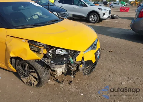 2017 Hyundai Veloster Value Edition from USA, damaged, VIN KMHTC6AD2HU317089